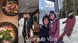 Colorado vlog: double date, coffee shop work days, workout classes, snowboarding & time w/ friends!!