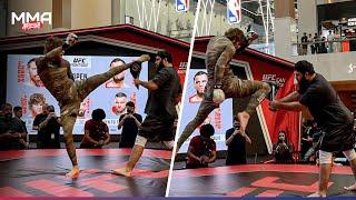 Shara Bullet`s INSANE Kicks. Ready to fight Oleksiejczuk | UFC ON ABC 7 Open Workout