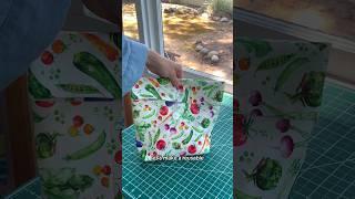 FIY reusable fabric lunch bag! (Beginner-friendly) 🪡 #sew #sewing #sewinghacks