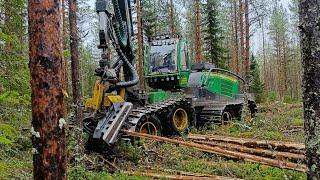 Näkemäraivattua Ensiharvennusta John Deere 1170G IBC H423