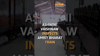 Railways Min Ashwini Vaishnaw inspects #VandeBharat rakes, #AmritBharat train coaches in Chennai