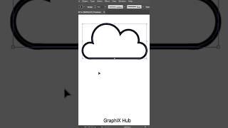 Create a custom cloud design using Adobe Illustrator #adobeillustrator