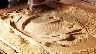 Sign Carving on the Ooznest Workbee CNC using Vectrics Vcare / Aspire RE-UPLOAD *AUDIO FIXED