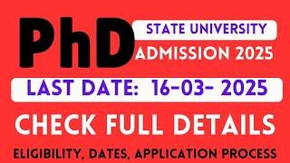 GU PhD Admission 2025