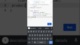 multiply two floating point numbers # c programming #coding guru #shorts