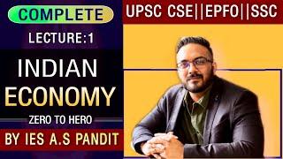 INDIAN ECONOMY by UPSC Topper | ऐसे ECONOMICS कभी नहीं पढ़ी होग़ी| Crack IAS/EPFO/IAS/SSC