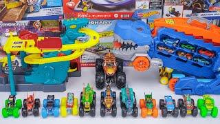 Hot Wheels Collection Unboxing Review ASMR | Hot Wheels Monster Trucks Treasure Chomp Challenge