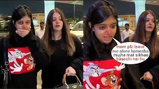 Aaradhya Bachchan's shocking reaction after Fight with Aishwarya Rai at Airport infront of Paparazzi