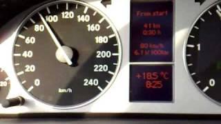 Mercedes B200CDI 80-120KPH 5th Gear