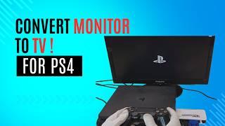 how to connect ps4 to monitor VGA with HDMI to VGA Converter?