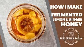 How I Make Fermented Lemon Ginger Honey