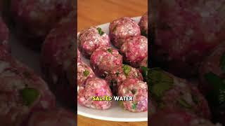 YOUVARLAKIA - GREEK RICE MEATBALLS IN AVGOLEMONO SAUCE