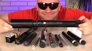 Strongest LASERs in my collection | Power and wavelength measured