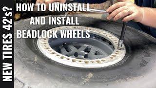 HOW TO INSTALL AND UNINSTALL BEADLOCK WHEELS !!! On our new Tires!