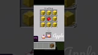 how to make enchanted golden apple in minecraft #minecraft