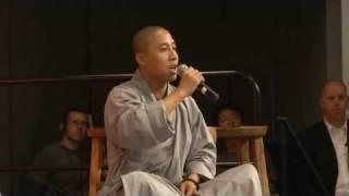 Shi Yanyi discusses Shaolin medicine at the 1st Shaolin Summit (with English translation).