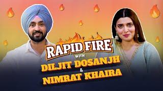 Diljit Dosanjh Ne Total Kiniyan Filman Kitiyan ??  | Rapid Fire With Diljit Dosanjh & Nimrat Khaira