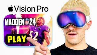 Playing MADDEN on Apple Vision Pro!