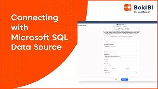 How to Connect SQL Server Database   Bold BI Beginner Tutorial