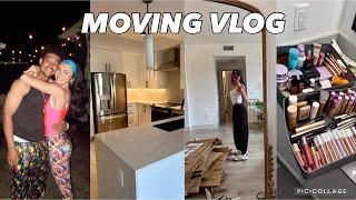 I MOVED APARTMENTS AGAIN | move with us, unpacking, organizing, Halloween party, huge tj maxx haul