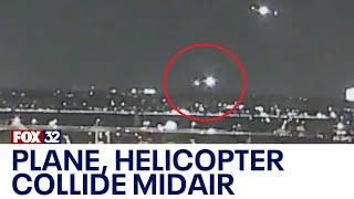 Video shows American Airlines regional jet, military helicopter collide midair in DC