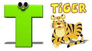 Phonics Letter- T | Alphabet Songs For Children | Learning Videos For Toddlers by Kids Tv