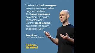 Adam Grant on modern leadership | TED & Lexus