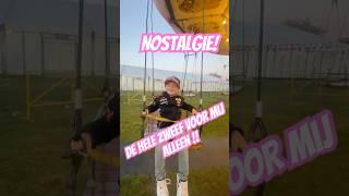 Nostalgic giant’s stride! Als enige in de zweefmolen! #whirligig #nostalgia #fair #carouselride #fun