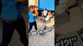 She’s TOO FAST! Women’s Boxing Gets INTENSE! #shorts