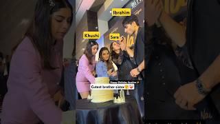 Ibrahim celebrates his birthday with Sara, khushi..#ibrahimalikhan #saraalikhan#khushikapoor#shorts