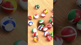 Country Marble Race #oddlysatisfying  #animation