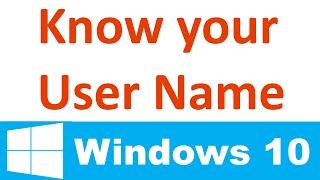 Find Your Computer Username in Windows 10 , 11