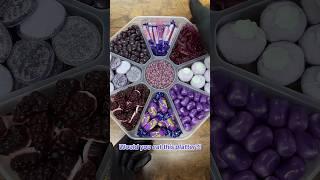 Let’s make a PURPLE candy platter! #shorts