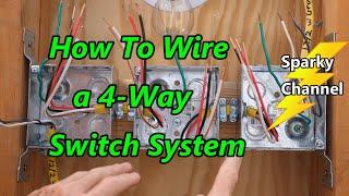 How to Wire a 4-Way Switch System