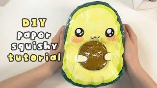 How to make a DIY Avocado Squishy easy tutorial l ASMR l No music