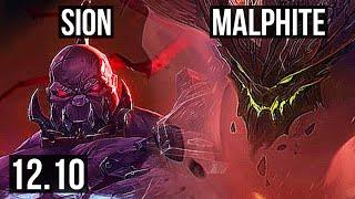 SION vs MALPHITE (TOP) | 2.8M mastery, 13/2/16, Legendary, 1000+ games | KR Diamond | 12.10