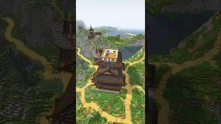 Minecraft: Japanese Mountain Temple Village - Timelapse Building #minecraft