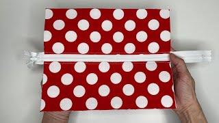 Easy and Quick ️ how to sew a Zipper Pouch - DIY @AmyGDIY