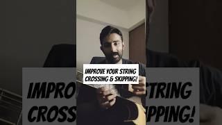 Trouble crossing strings? #guitar #technique #explained #tutorial #scales #theory #lesson #exercise