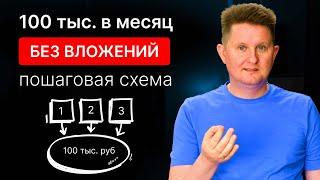 в 40+ с  нуля до 100 тыс. руб в месяц на пошаговой схеме