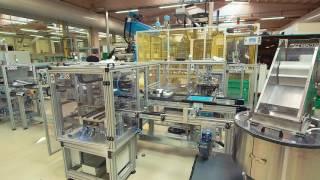 Vacuum cleaner brush automated assembly line