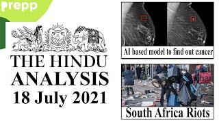 The Hindu Newspaper Analysis | 18 July 2021 | UPSC CSE/IAS | Current Affairs