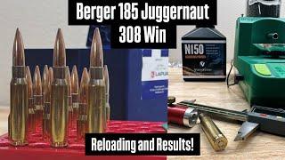 308 Win Bergara HMR Berger 185s N150 IMR4895 Reloading & Results