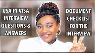 US F1 VISA INTERVIEW QUESTIONS AND ANSWERS 2021/DOCUMENTS FOR F1 VISA/BEST ANSWERS F1 VISA INTERVIEW