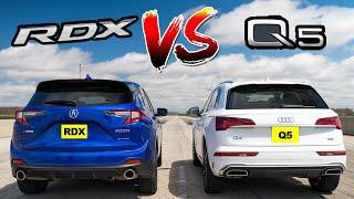 Watch 2021 Acura RDX A Spec race 2021 Audi Q5 Sline. Drag Race!