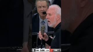 Gregg Popovich asks Spurs fans to stop booing Kawhi.