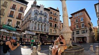 Teruel, Aragon, Spain  City Walking Tour⎮Beautiful Quaint Buildings 24-08-24 [4K]