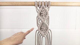 DIY Macrame Diamond Pattern