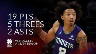 Nick Smith Jr 19 pts 5 threes 2 asts vs Nuggets 23/24 season