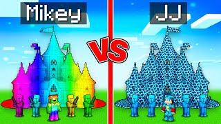 Mikey RAINBOW vs JJ STORM Kingdom Survival Battle in Minecraft (Maizen)